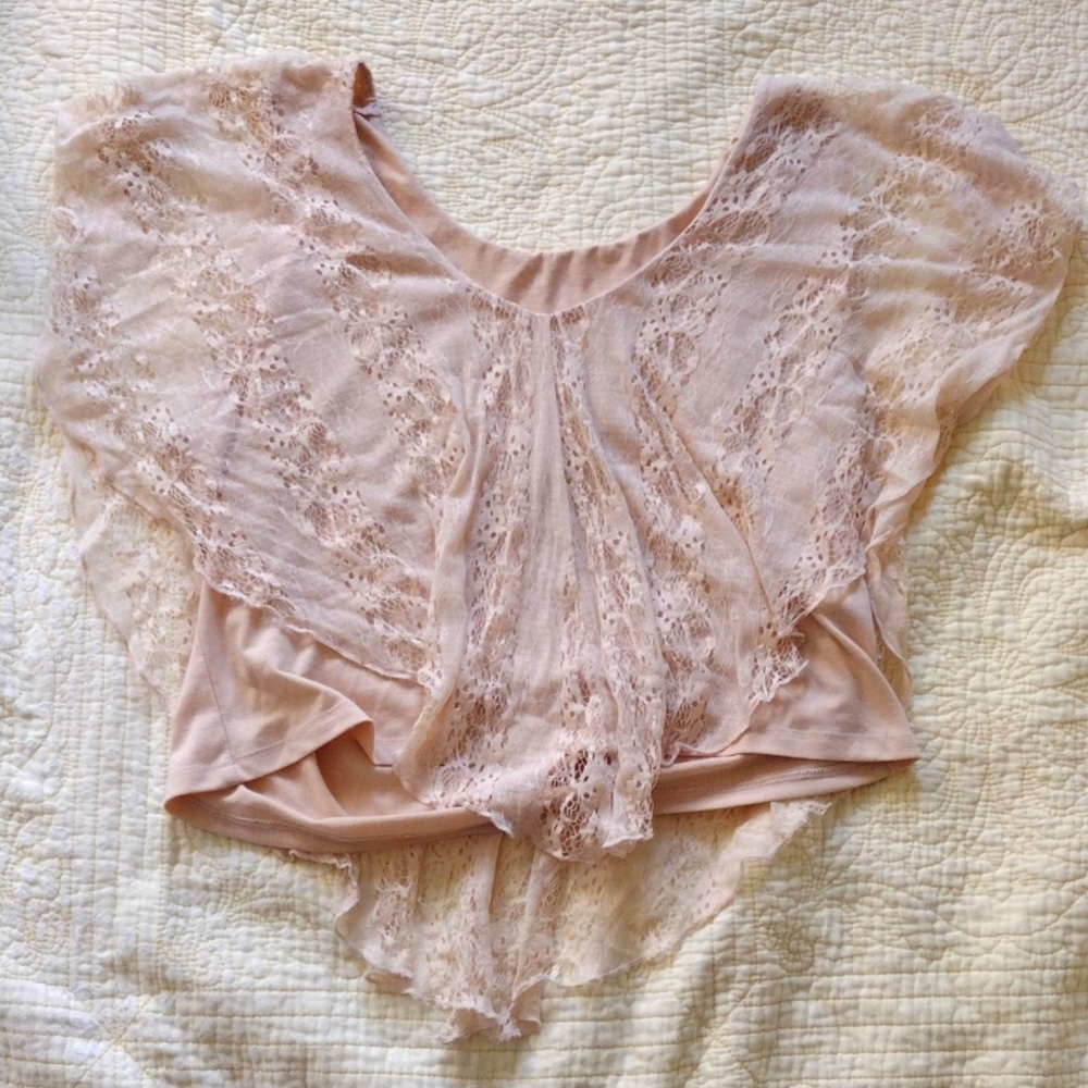 Lace crop top- XL